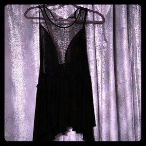 Black  illusion top